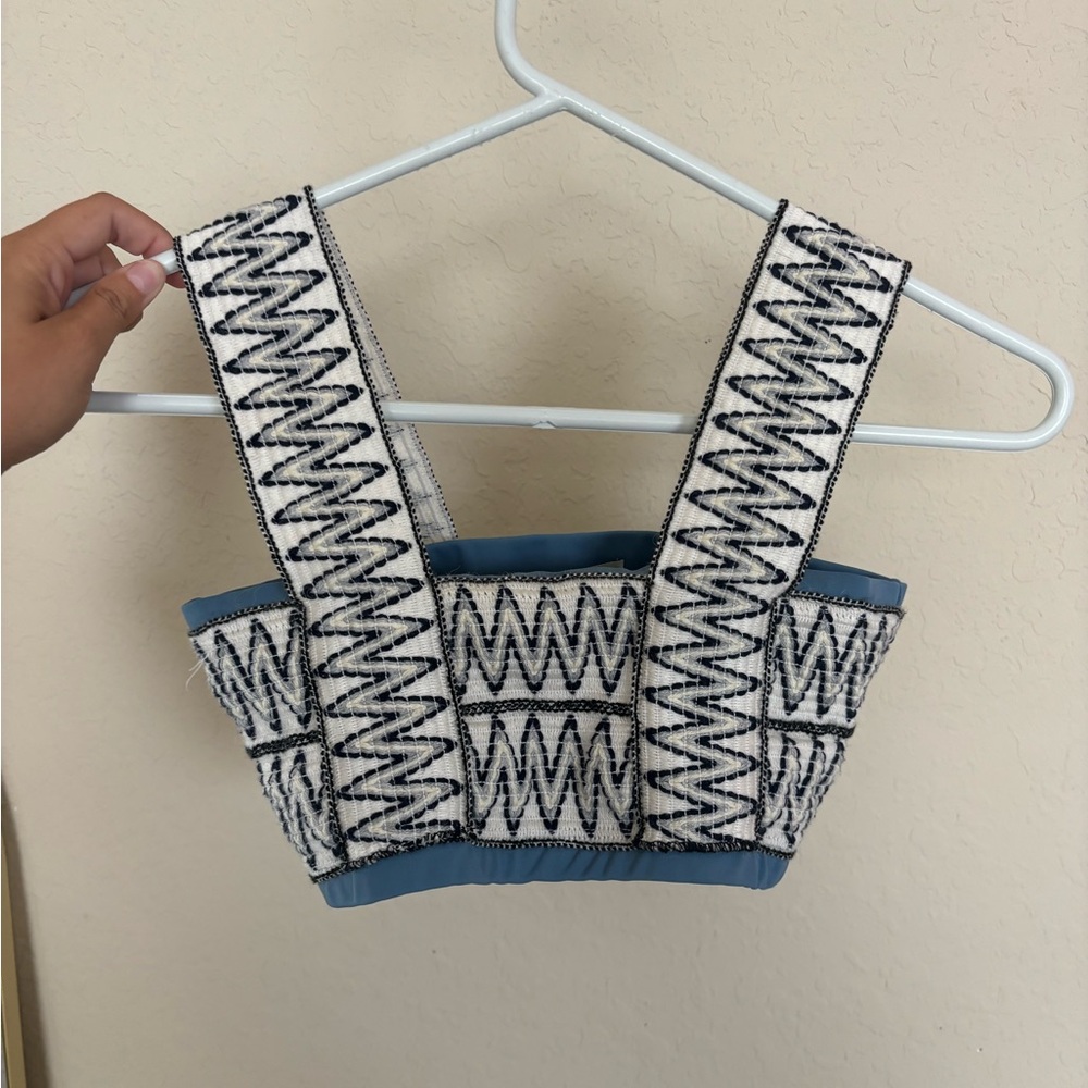 Elysiian light blue bikini top! Xs